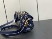 LV M82242 blue speedy bag 16x10x7.5cm  - 5