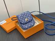 LV M60018 blue mini lipstick bag 18x14x6cm - 1