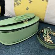 Valentino Vsling In Grainy Calfskin In Green - 6