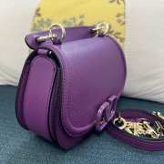 Valentino Vsling In Grainy Calfskin In Violet - 4