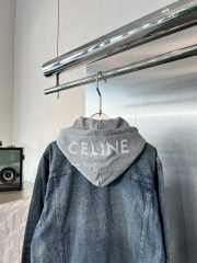 Celine Trucker Jacket with Hood in Union Wash - 4