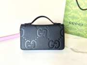 Gucci black  double G travel document bag 21.5x14x4.5cm - 1