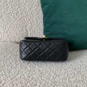 Chanel mini flap bag in black 17×7×12cm - 4