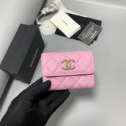 Chanel 23S wallet in pink with gold buckle 11x8.5x3cm - 3