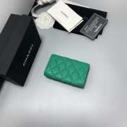 Chanel 23S wallet in green with gold buckle 11x8.5x3cm - 5