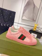 Gucci ACE Crystal Canvas Sneaker In Pink - 2