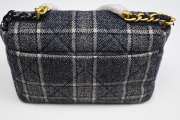 Chanel tweed crossbody bag with gold buckle 25cm - 3