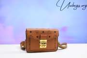 MCM Patricia crossbody Visetos Cognac bag 12.5x18x8cm - 1