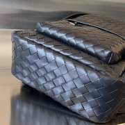 Bottega Veneta dark blue backpack 41x25x9cm - 3