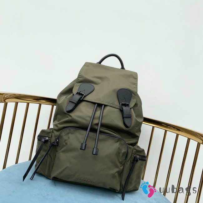 Burberry Green Rucksack Military Backpack 32x42cm - 1