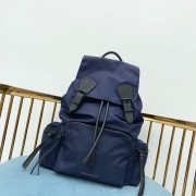 Burberry Dark Blue Rucksack Military Backpack 32x42cm - 1