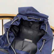 Burberry Dark Blue Rucksack Military Backpack 32x42cm - 5