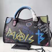 Balenciaga City Graffiti Classic Studs Bag Leather Multicolor - 3