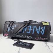 Balenciaga City Graffiti Classic Studs Bag Leather Multicolor - 4