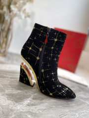 Louboutin Black Ankle Boot Shoes 9cm - 2