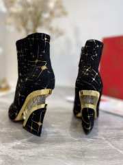 Louboutin Black Ankle Boot Shoes 9cm - 4