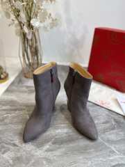 Louboutin Gray Ankle Boot Shoes 9cm - 6