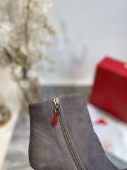 Louboutin Gray Ankle Boot Shoes 9cm - 3