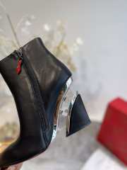 Louboutin Full Black Ankle Boot Shoes 9cm - 4