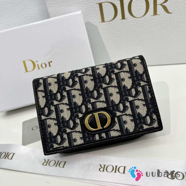 Dior 2055 Black Wallet 13.5x9.5x3.5cm - 1