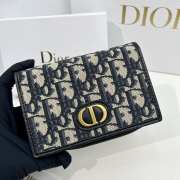 Dior 2055 Black Wallet 13.5x9.5x3.5cm - 5