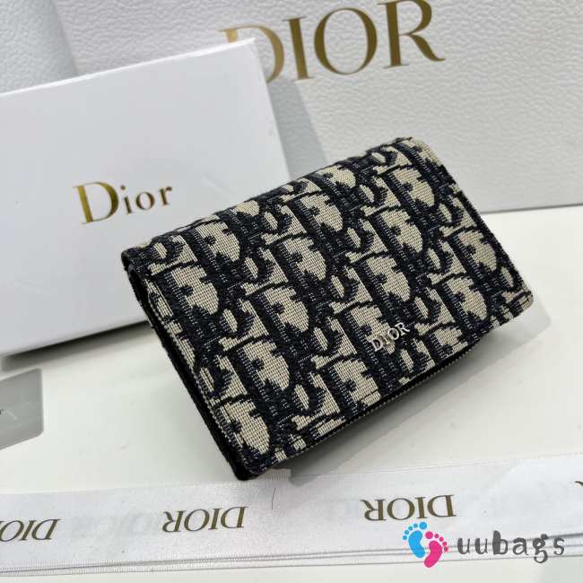 Dior 2033 Black Wallet 13.5x9.5x3.5cm - 1