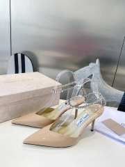 Jimmy Choo beige 22ss high heels 8.5cm - 1