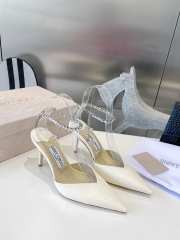 Jimmy Choo white 22ss high heels 8.5cm - 4