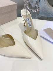 Jimmy Choo white 22ss high heels 8.5cm - 3