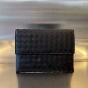 Bottega Veneta black envelope handbag 26x19x1.5cm - 1