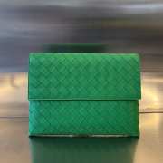 Bottega Veneta green envelope handbag 26x19x1.5cm - 1