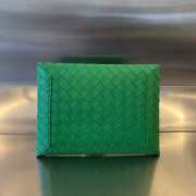 Bottega Veneta green envelope handbag 26x19x1.5cm - 6