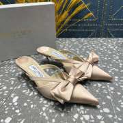 Jimmy Choo Mules Pointy Toe High Heels Flip Flops - 5