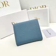 Dior blue wallet 11x10x2cm - 4