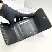 Dior black wallet 11x10x2cm - 3