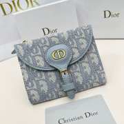 Dior blue wallet 10x8.9x2.2cm - 1