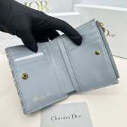 Dior blue wallet 10x8.9x2.2cm - 2