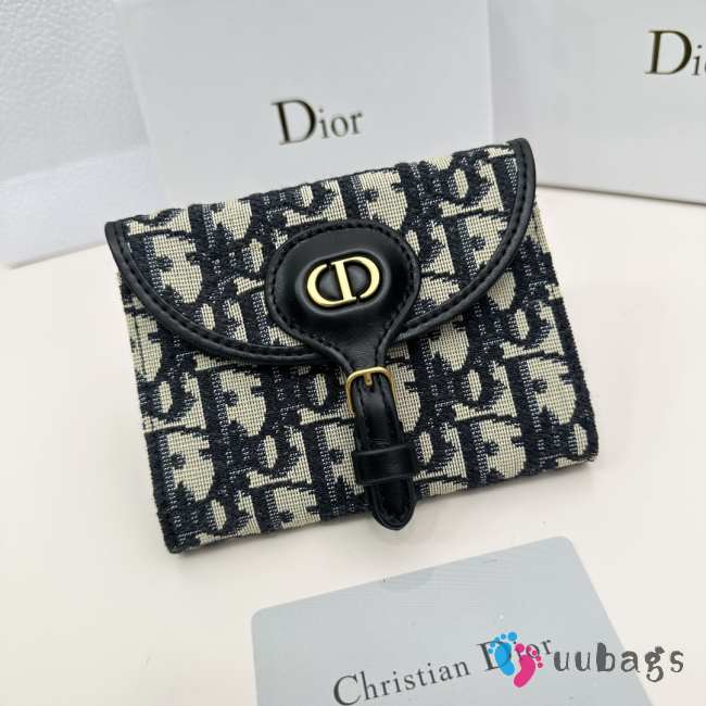 Dior black wallet 10x8.9x2.2cm - 1