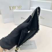 Dior black wallet 10x8.9x2.2cm - 5