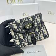 Dior black wallet 10x8.9x2.2cm - 3