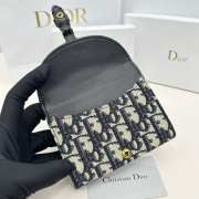 Dior black wallet 10x8.9x2.2cm - 2