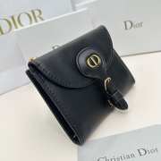 Dior full black wallet 10x8.9x2.2cm - 6