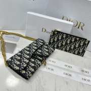 Dior small shoulder bag with gold buckle 19x10.5x3.5cm - 6