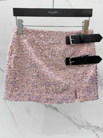 YSL pink skirt 