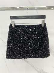 YSL black skirt - 2