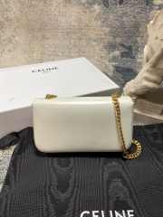 Celine white bag with gold strap 20.5×10.5×4cm - 6