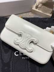 Celine white bag with gold strap 20.5×10.5×4cm - 5