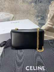 Celine black bag with gold strap 20.5×10.5×4cm - 6