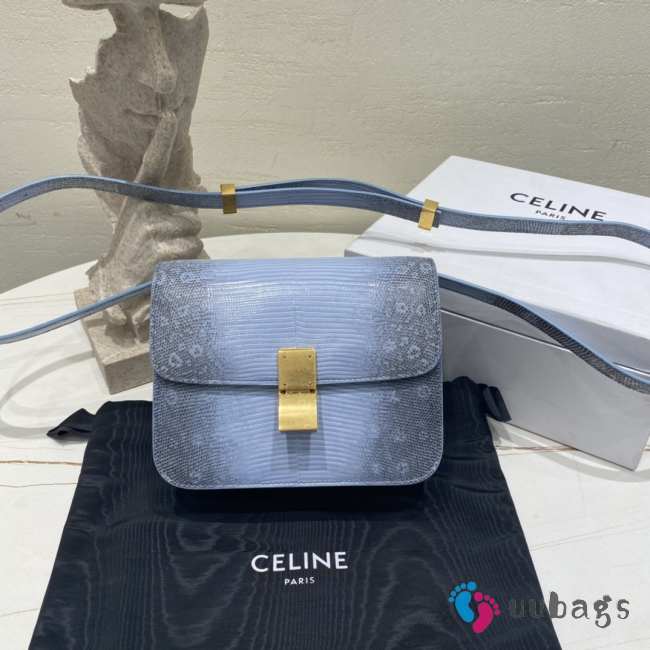 Celine blue classic box 5980 18.5×15×6cm - 1