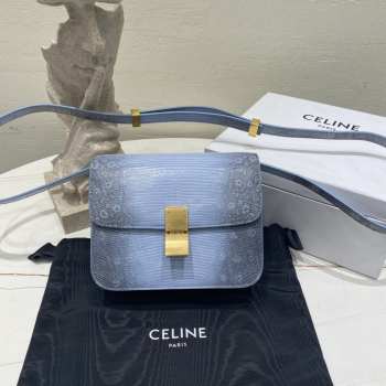 Celine blue classic box 5980 18.5×15×6cm